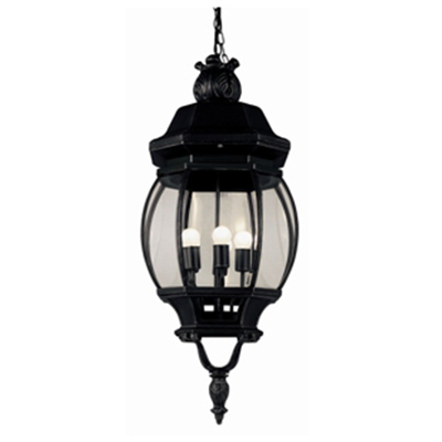 Trans Globe Lighting 4067 BK 4 Light Hanging Lantern in Black